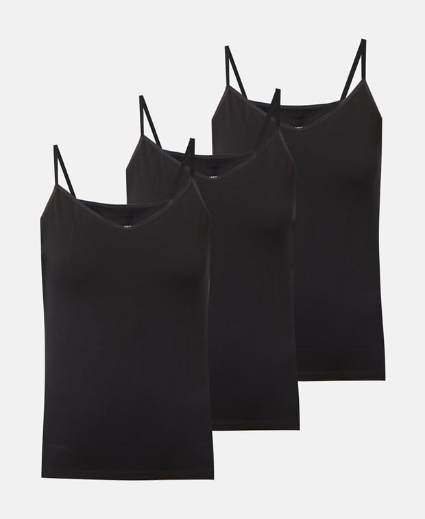 Trägertop, 3er-Set