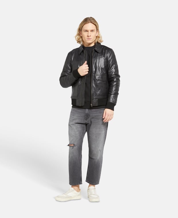Lederjacke