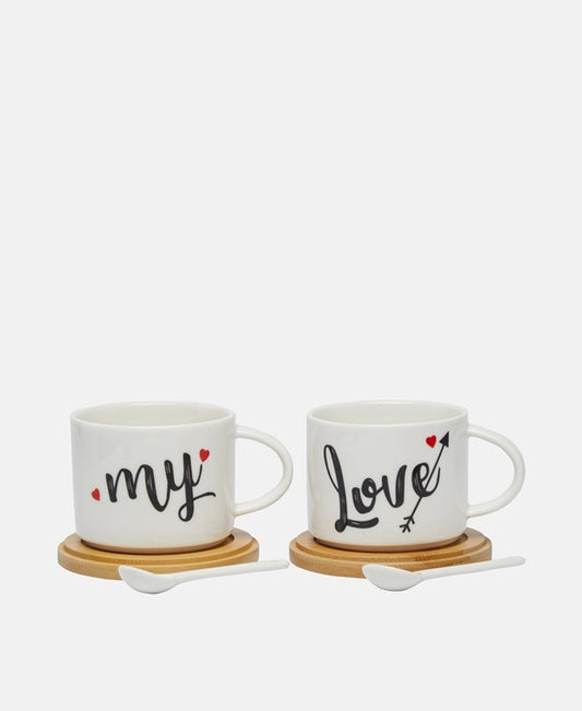 Kaffeetasse mit Untertasse, 6er-Set