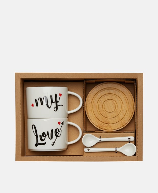 Kaffeetasse mit Untertasse, 6er-Set