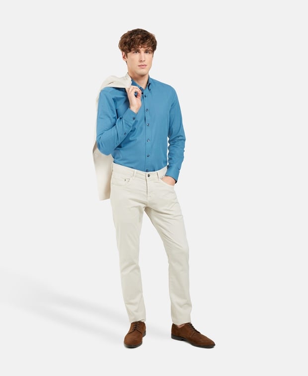 Langarmhemd - Slim Fit