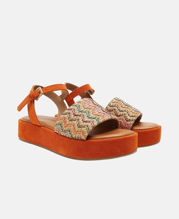 Plateau-Sandalen