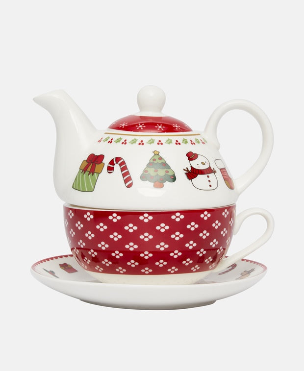Set aus Teekanne und Teetasse