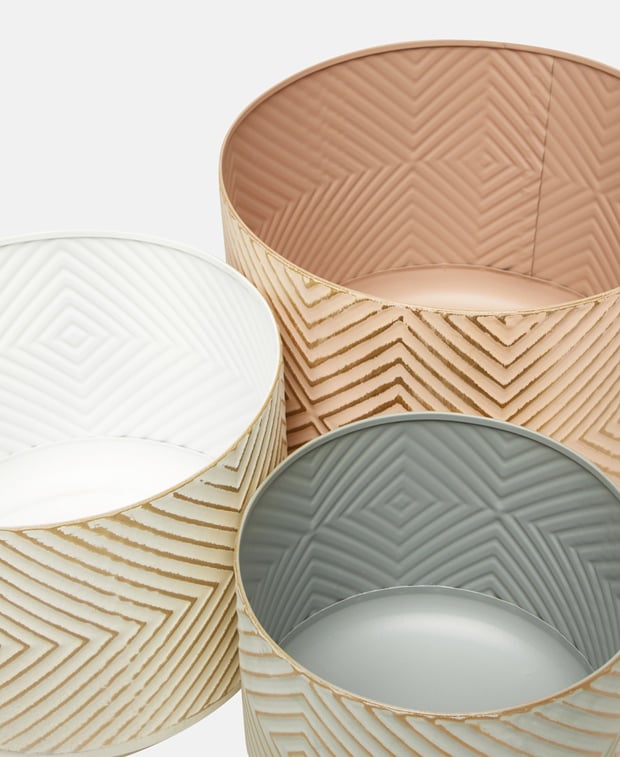 Blumentopf-Set, 3tlg.