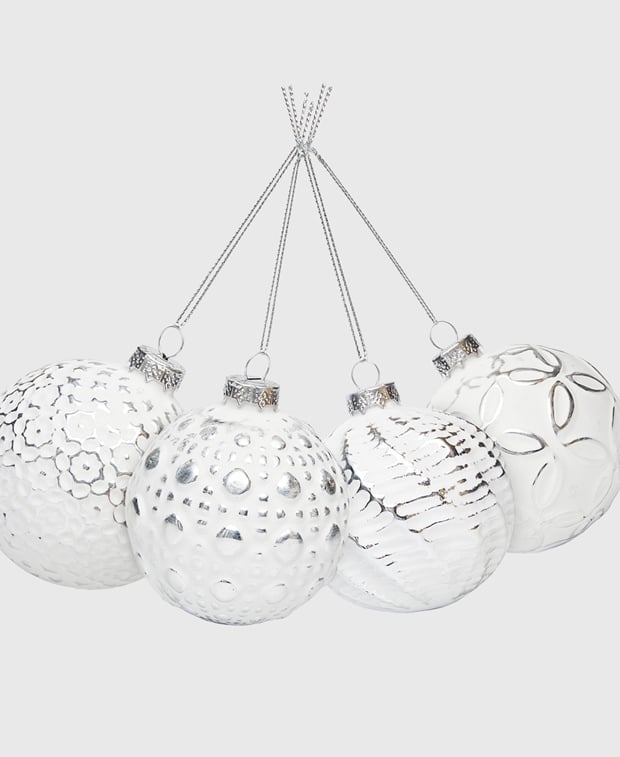 Weihnachtskugeln, 4er-Set