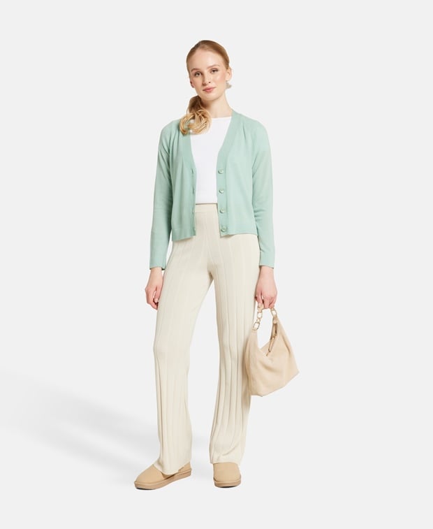 Kaschmir-Strickjacke