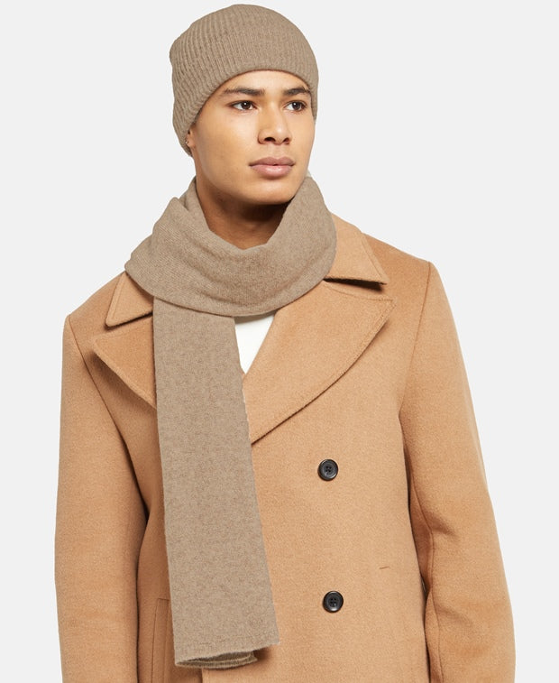 Kaschmir-Set aus Mütze und Schal