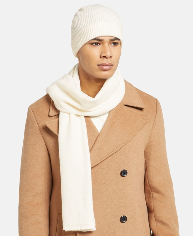 Kaschmir-Set aus Mütze und Schal