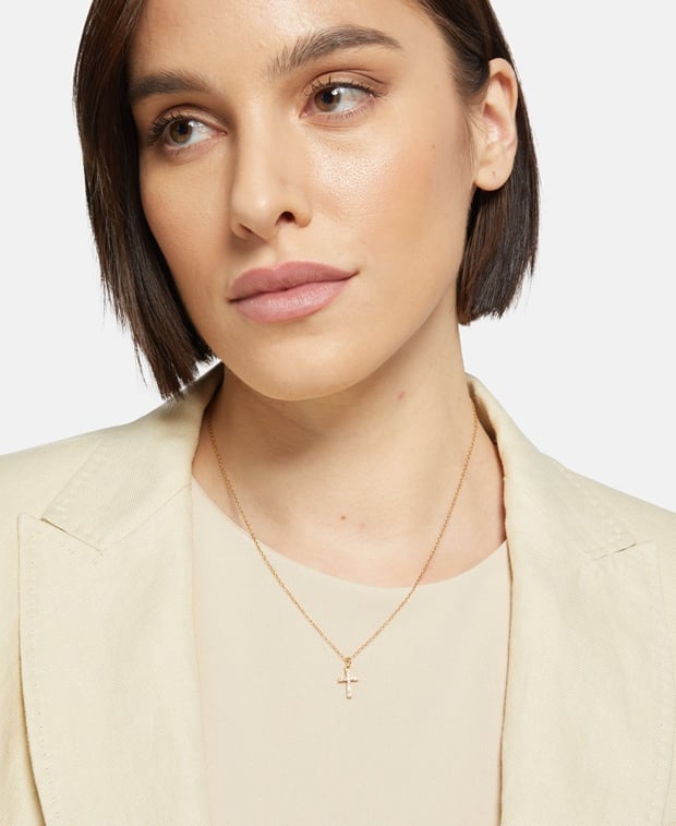 Halskette mit Diamantanhänger