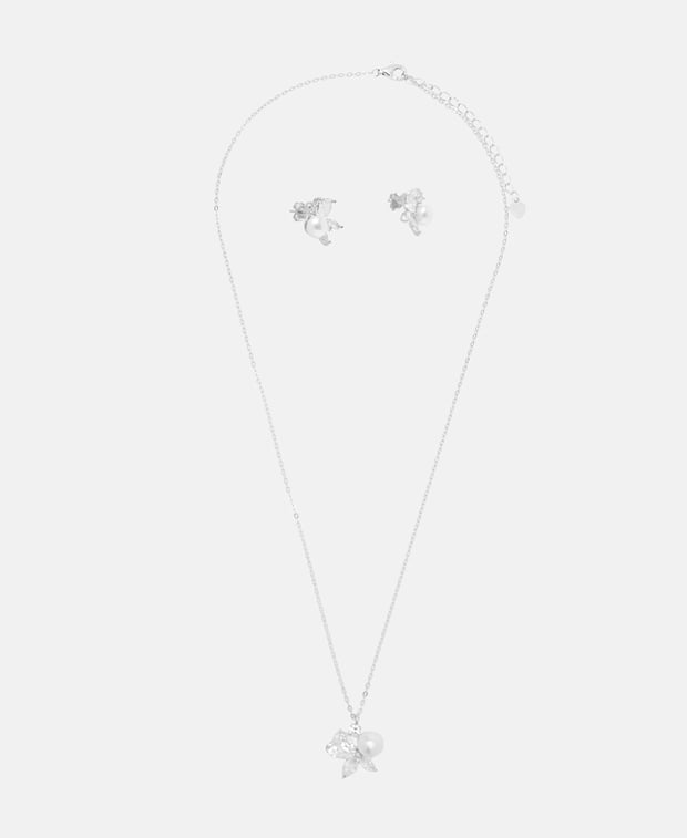 Set aus Halskette und Ohrstecker