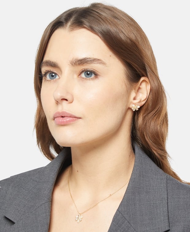 Set aus Halskette und Ohrstecker