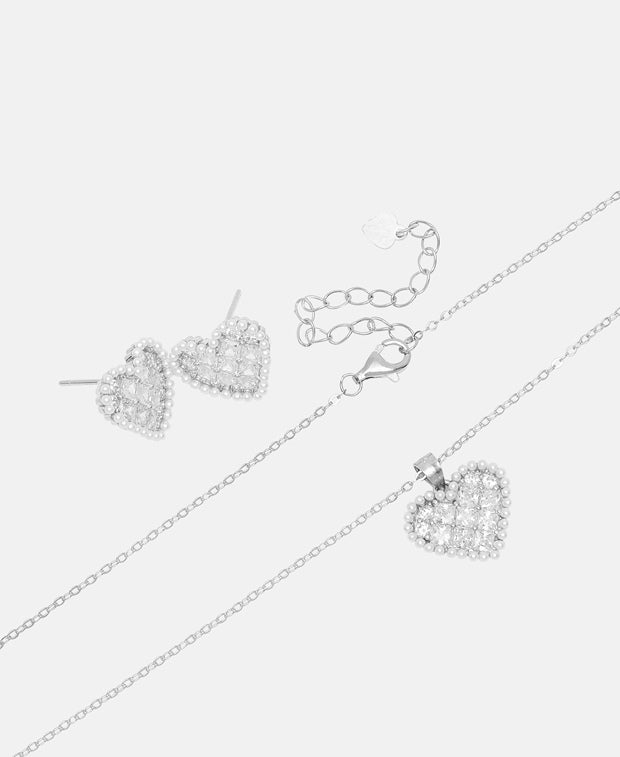 Set aus Halskette und Ohrstecker