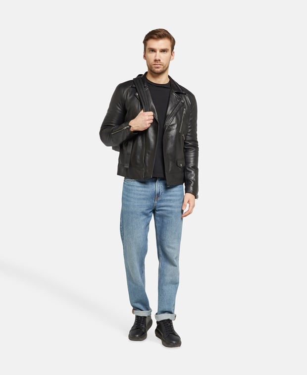 Lederjacke