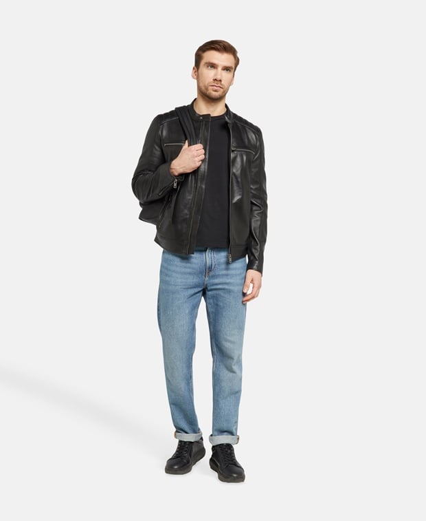 Lederjacke