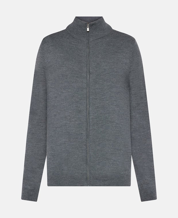 Woll-Strickjacke