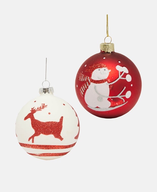 Weihnachtskugeln, 6er-Set