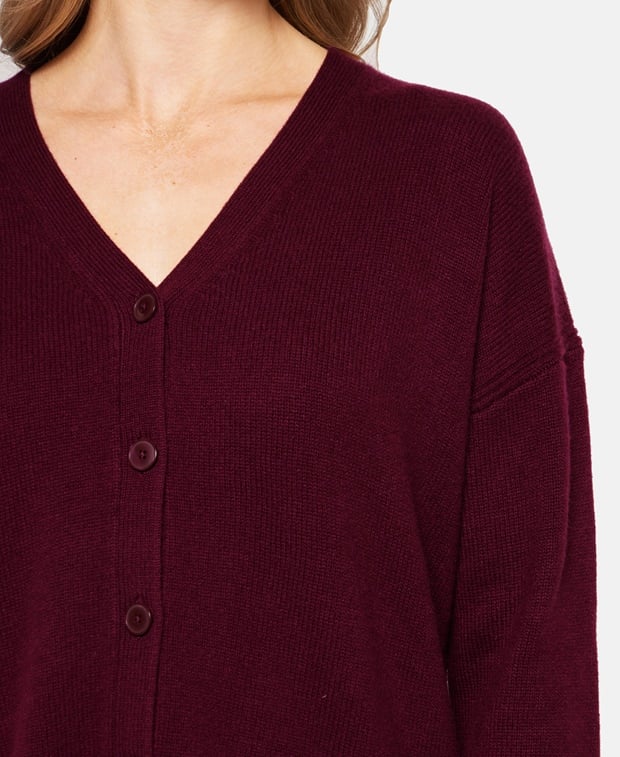 Kaschmir-Strickjacke