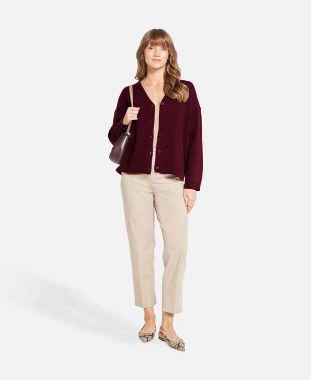 Kaschmir-Strickjacke