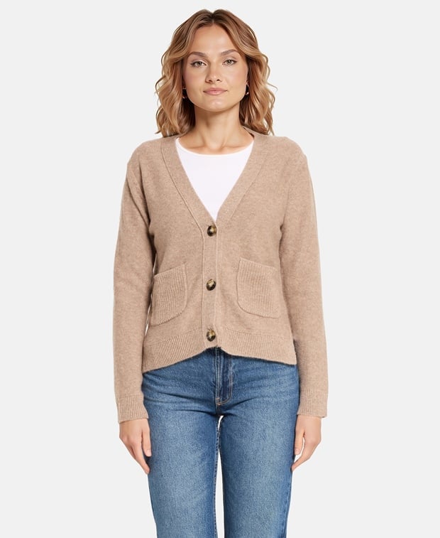 Woll-Strickjacke