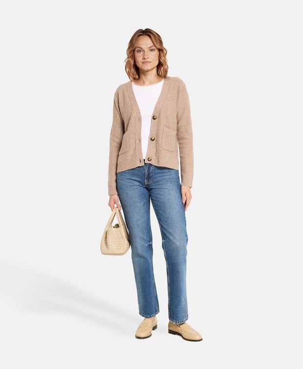 Woll-Strickjacke