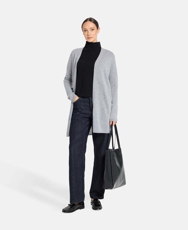 Kaschmir-Strickjacke