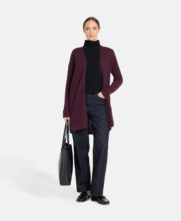 Kaschmir-Strickjacke