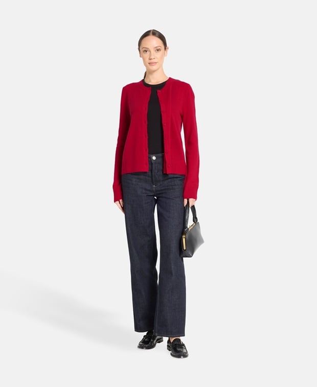 Kaschmir-Strickjacke