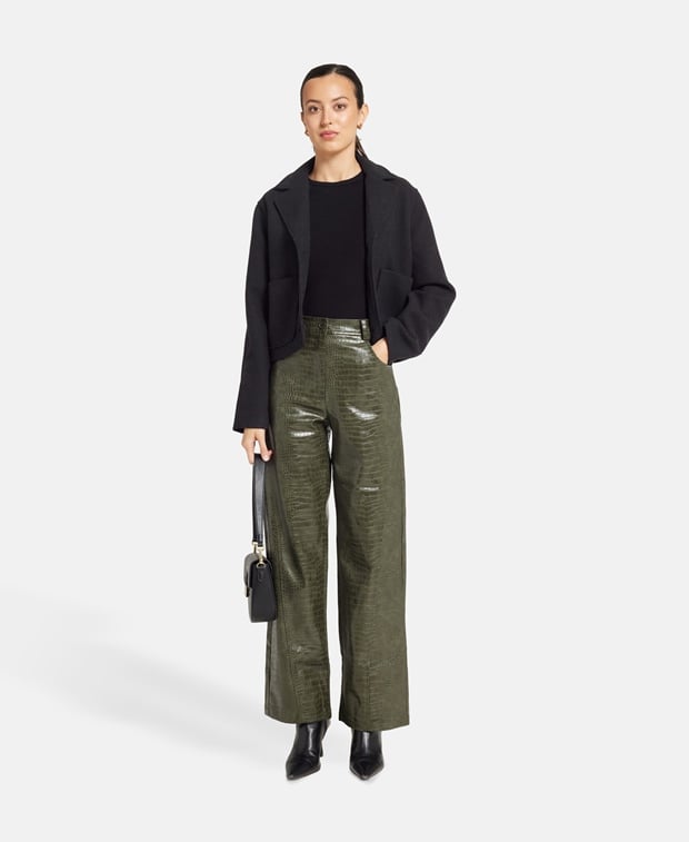 Kunstleder Hose