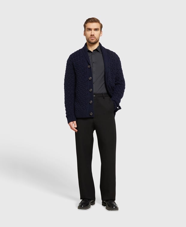 Woll-Strickjacke