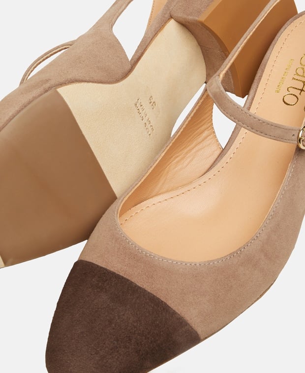 Slingback Pumps Camoscio