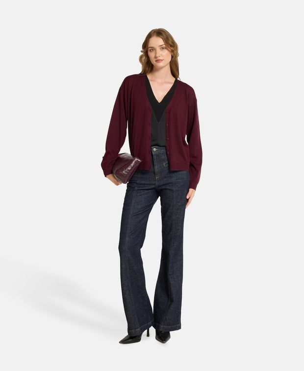 Woll-Strickjacke