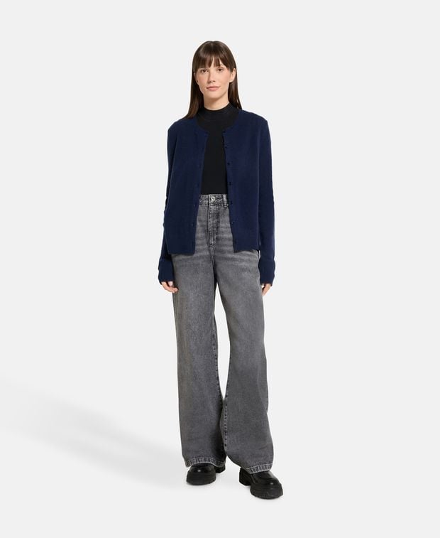Kaschmir-Strickjacke