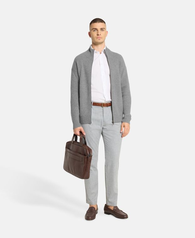 Woll-Cardigan mit Kaschmiranteil