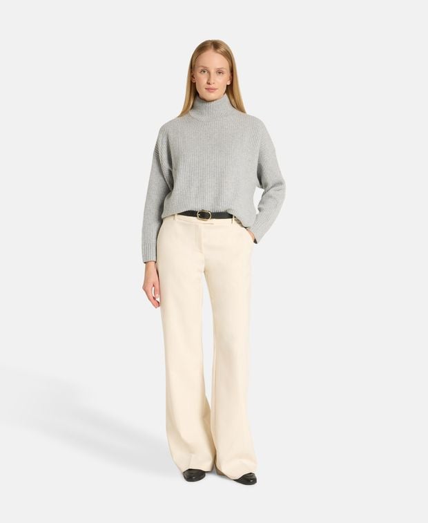 Wollpullover mit Kaschmiranteil