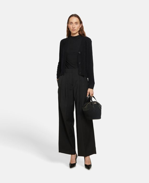 Woll-Cardigan mit Kaschmiranteil