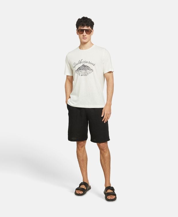 Leinen-Bermudas