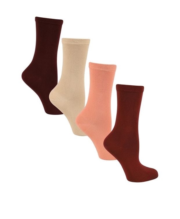 Socken, 4er-Pack 4ER PACK ROT MIX