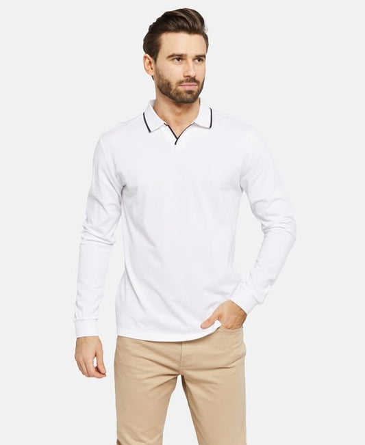 Langarm-Poloshirt