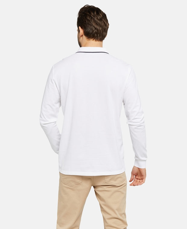 Langarm-Poloshirt