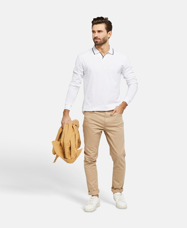 Langarm-Poloshirt