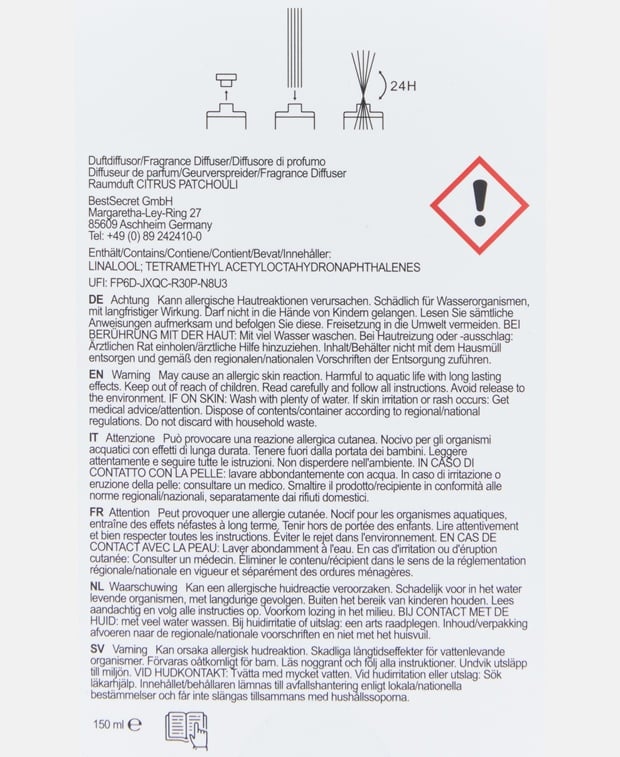 Raumduft Citrus Patchouli