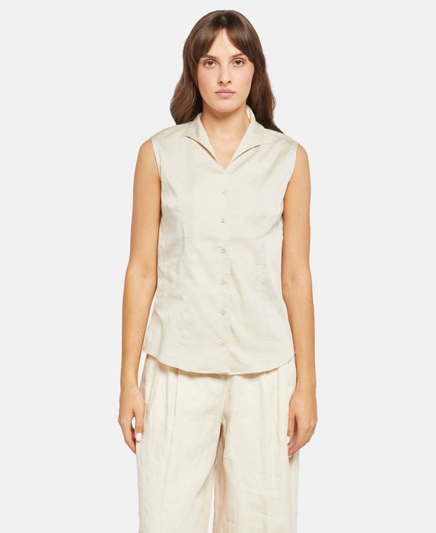 Ärmellose Bluse