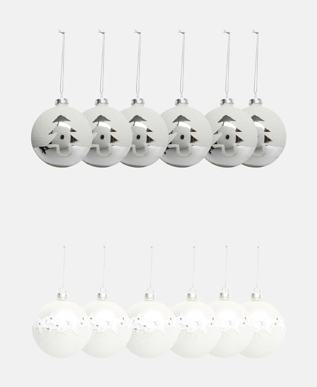 Weihnachtskugeln, 12-teilig
