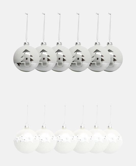 Weihnachtskugeln, 12-teilig