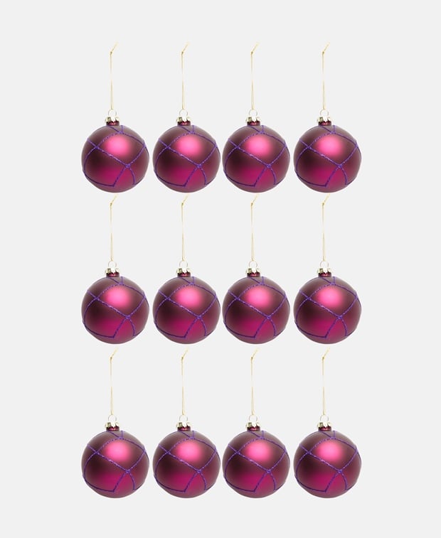 Weihnachtskugeln, 12-teilig
