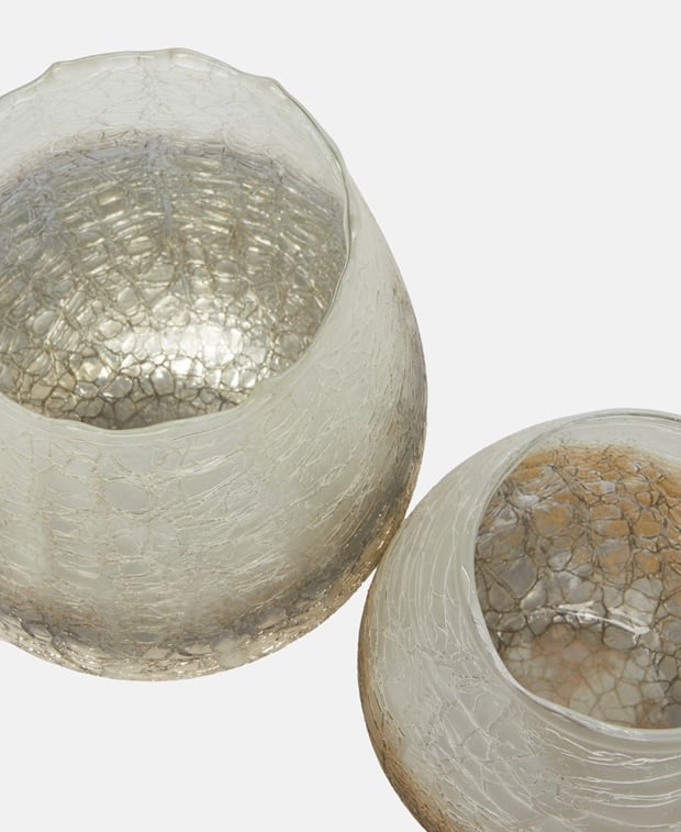 Teelichthalter, 2-tlg.