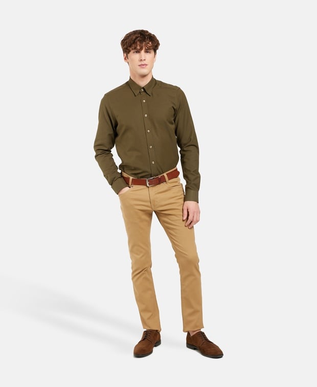 Langarmhemd - Slim Fit