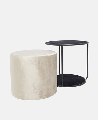 Beistelltisch mit Hocker