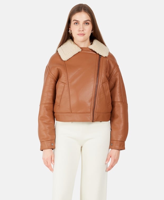 Kunstleder Jacke