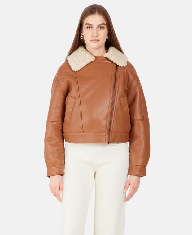 Kunstleder Jacke